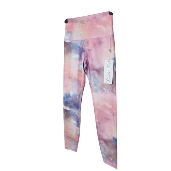 NWT Wildfox High Waisted Cosmic 7/8 Legging | Cosmic Cloudy Wash Small - Picture 5 of 9
